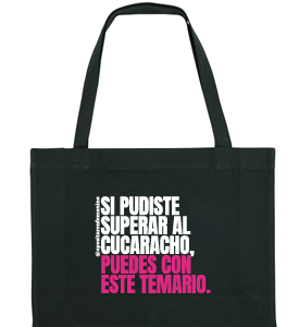 Tote Bag - "Si pudiste superar al cucaracho, puedes con este temario"